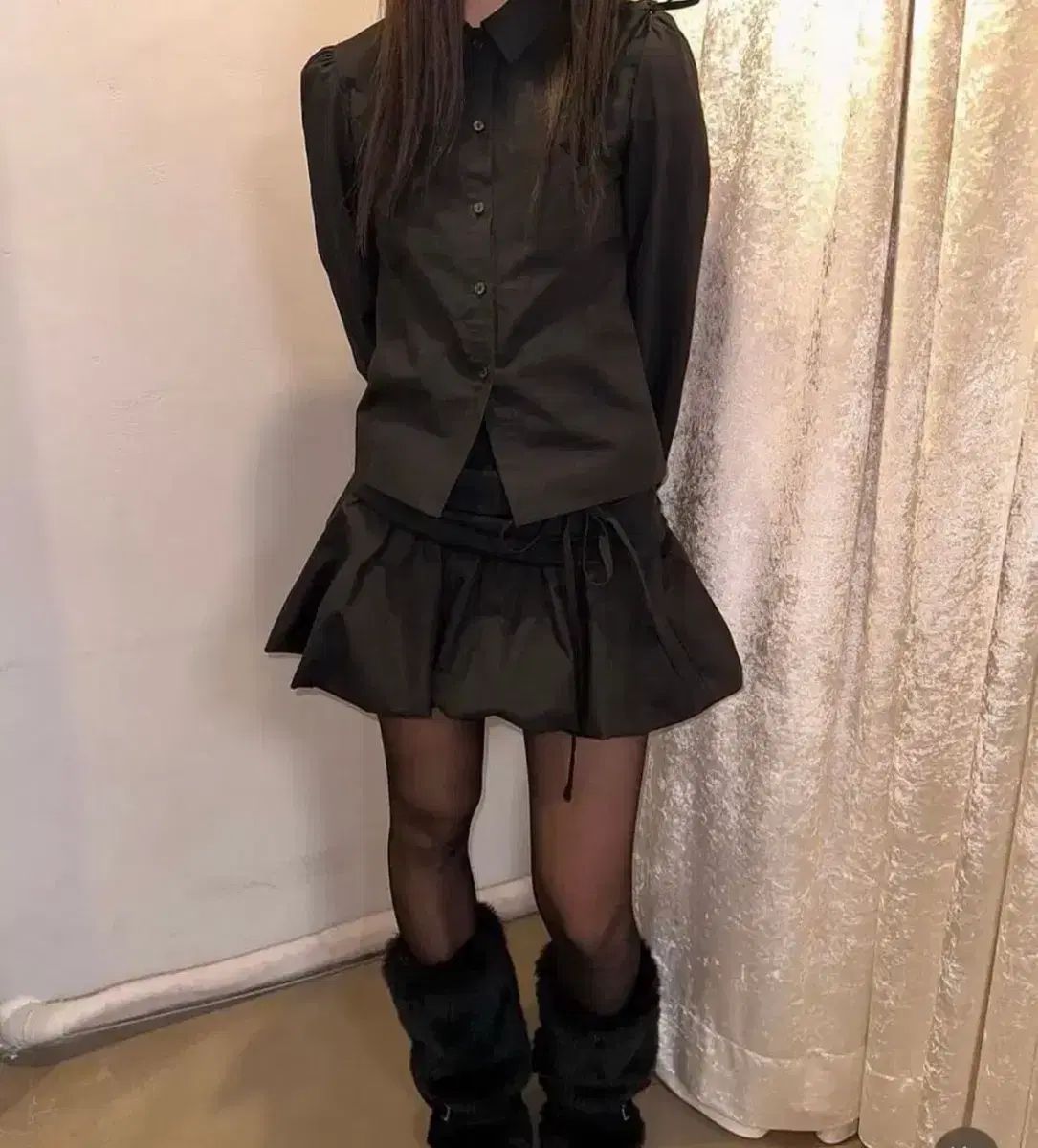 ルーズスリップオーバ セットアップ