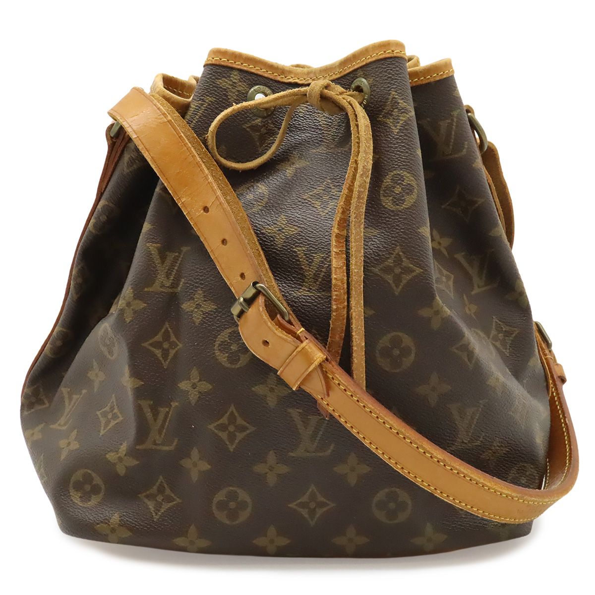 LOUIS VUITTON ルイ ヴィトン モノグラム プチノエ ショルダーバッグ セミショルダー ワンショルダー 肩掛け 巾着型 M42226