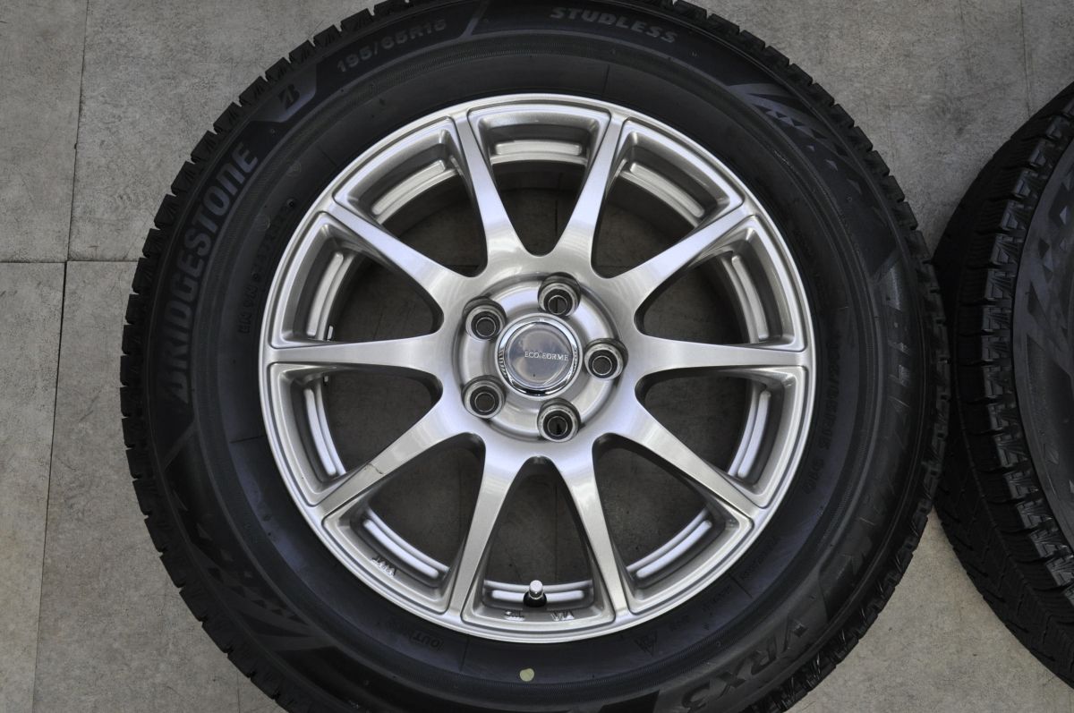 ブリヂストン エコフォルム PCD100 +43 15in ホイール ブリジストン 6J