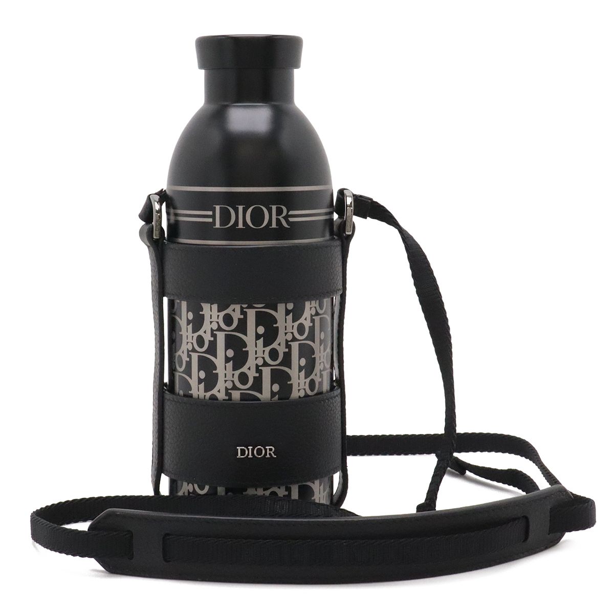 Christian Dior クリスチャン ディオール オブリーク ディオールアクア ストラップボトル 500ml 水筒 ステンレス タンブラー ボトルホルダー付き