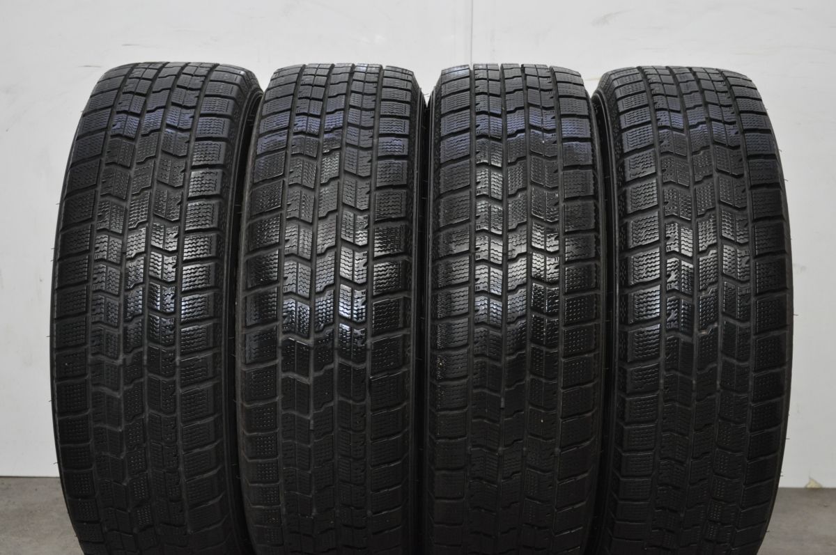 バリ溝 美品】VEX 15in 5.5J +43 PCD100 2023年製 グッドイヤー アイス