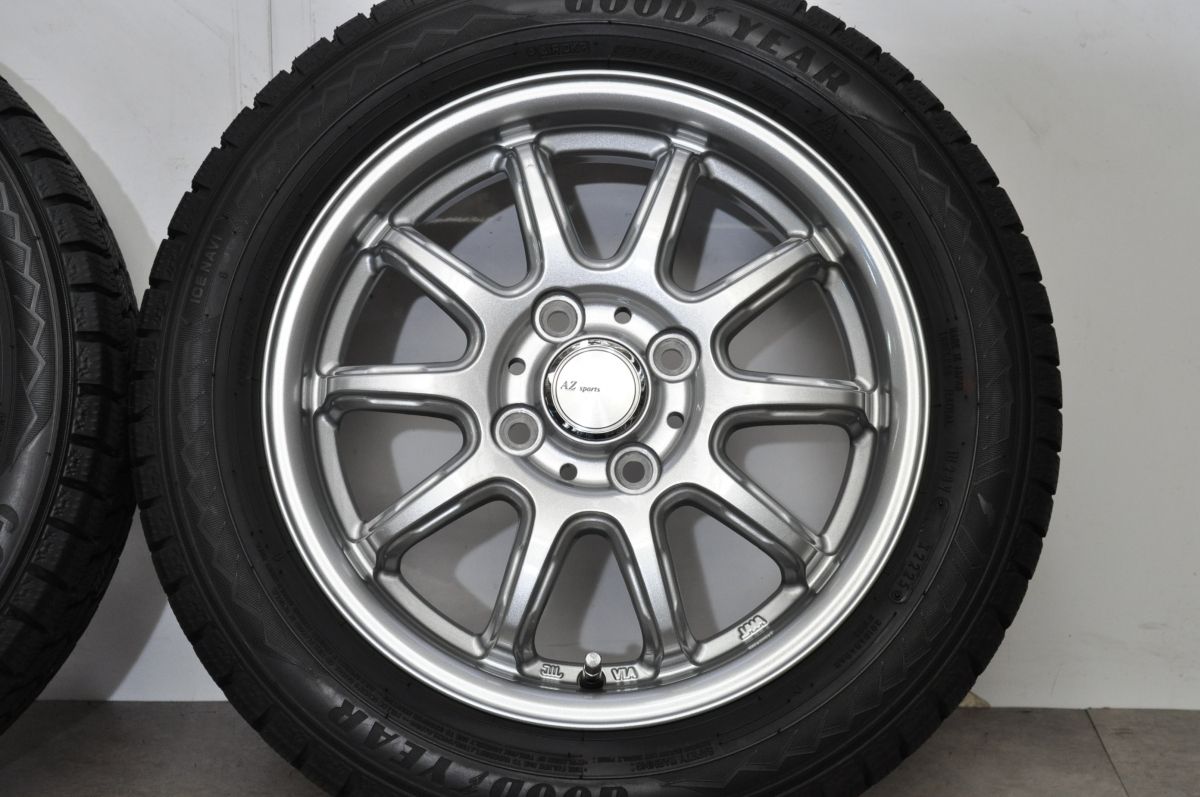 2025年製 バリ溝 美品】AZ スポーツ FS-10 14in 4.5J +45 PCD100