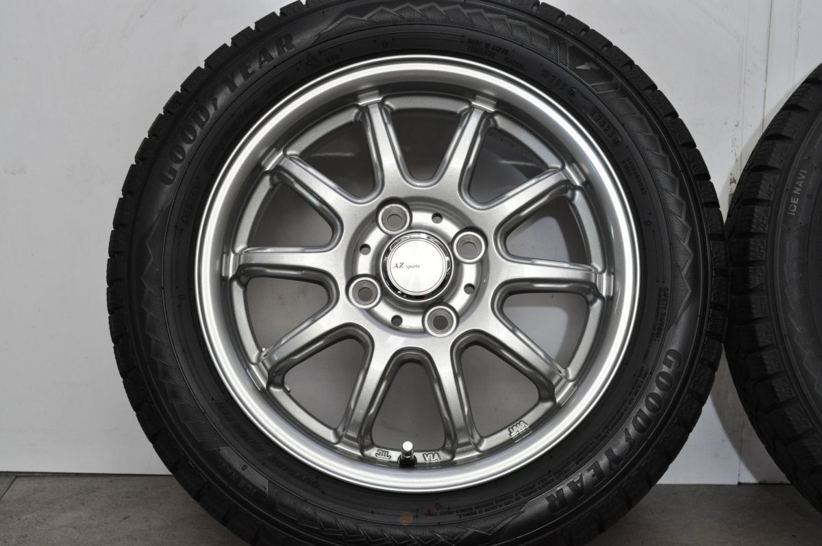 2025年製 バリ溝 美品】AZ スポーツ FS-10 14in 4.5J +45 PCD100