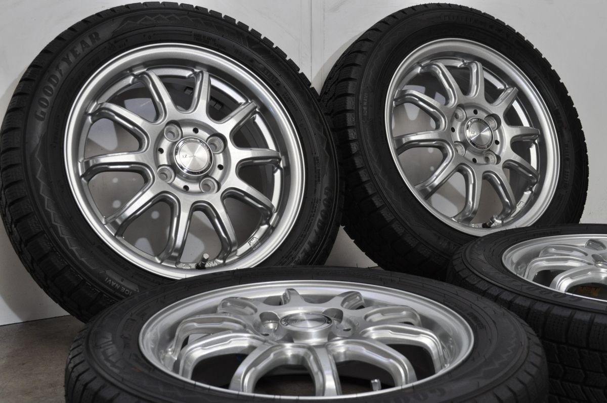 2025年製 バリ溝 美品】AZ スポーツ FS-10 14in 4.5J +45 PCD100