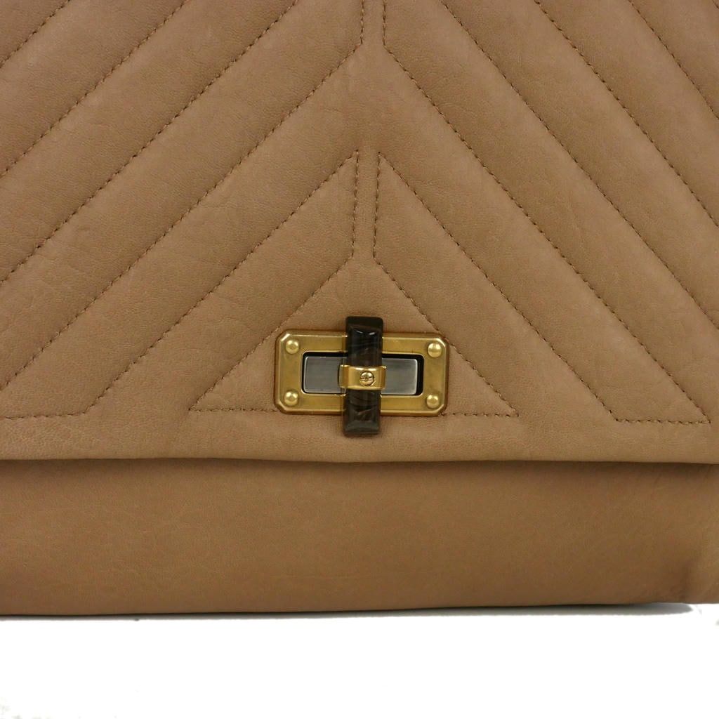 LANVIN キルティング レザー ハッピーバッグ ランバン LANVIN チェーン 