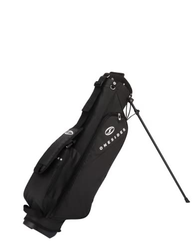 つるやゴルフ ワンサイダー ハーフスタンドキャディバッグ [ブラック] 口枠6.5型 重量1.6kg TSURUYA GOLF ONESIDERry
