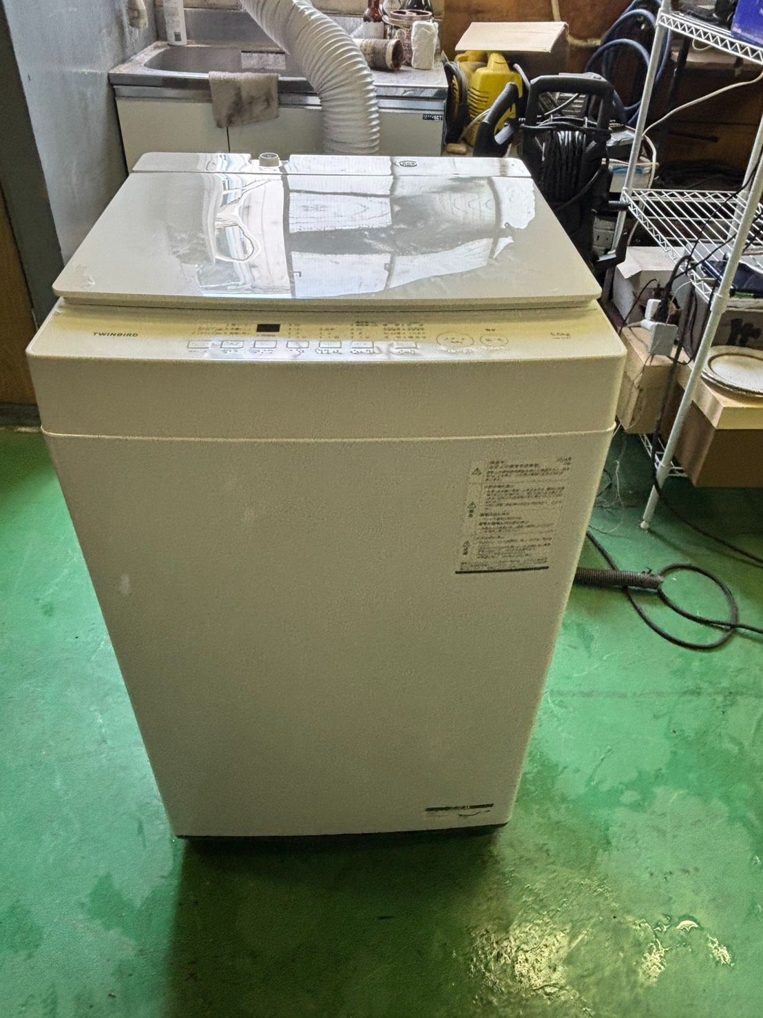 極美品 2024年製 ツインバード 全自動洗濯機 5.5kg WM-ED55 [398 