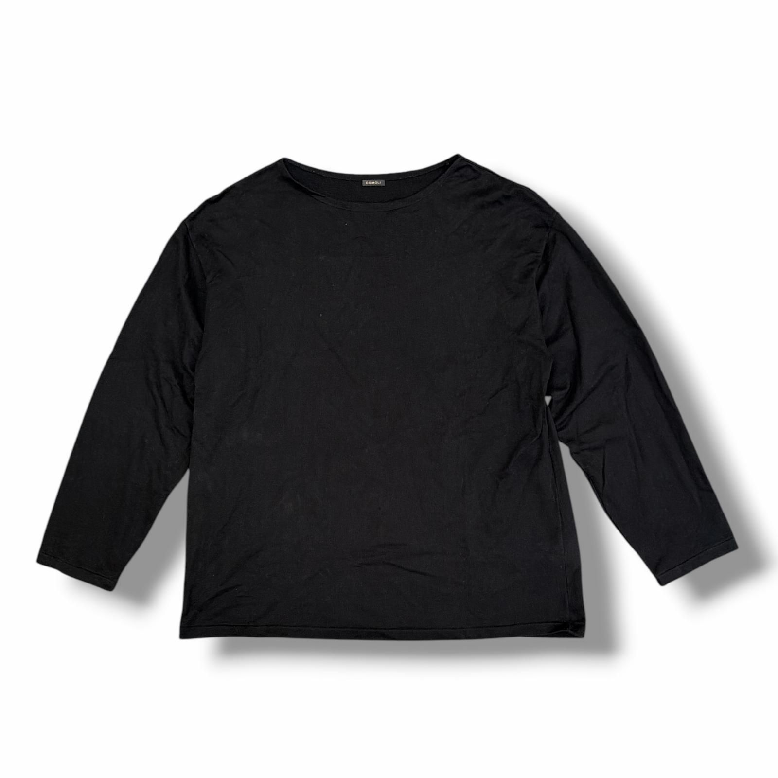 COMOLI 25AW コットンボートネック Tシャツ 長袖カットソー コモリ C03