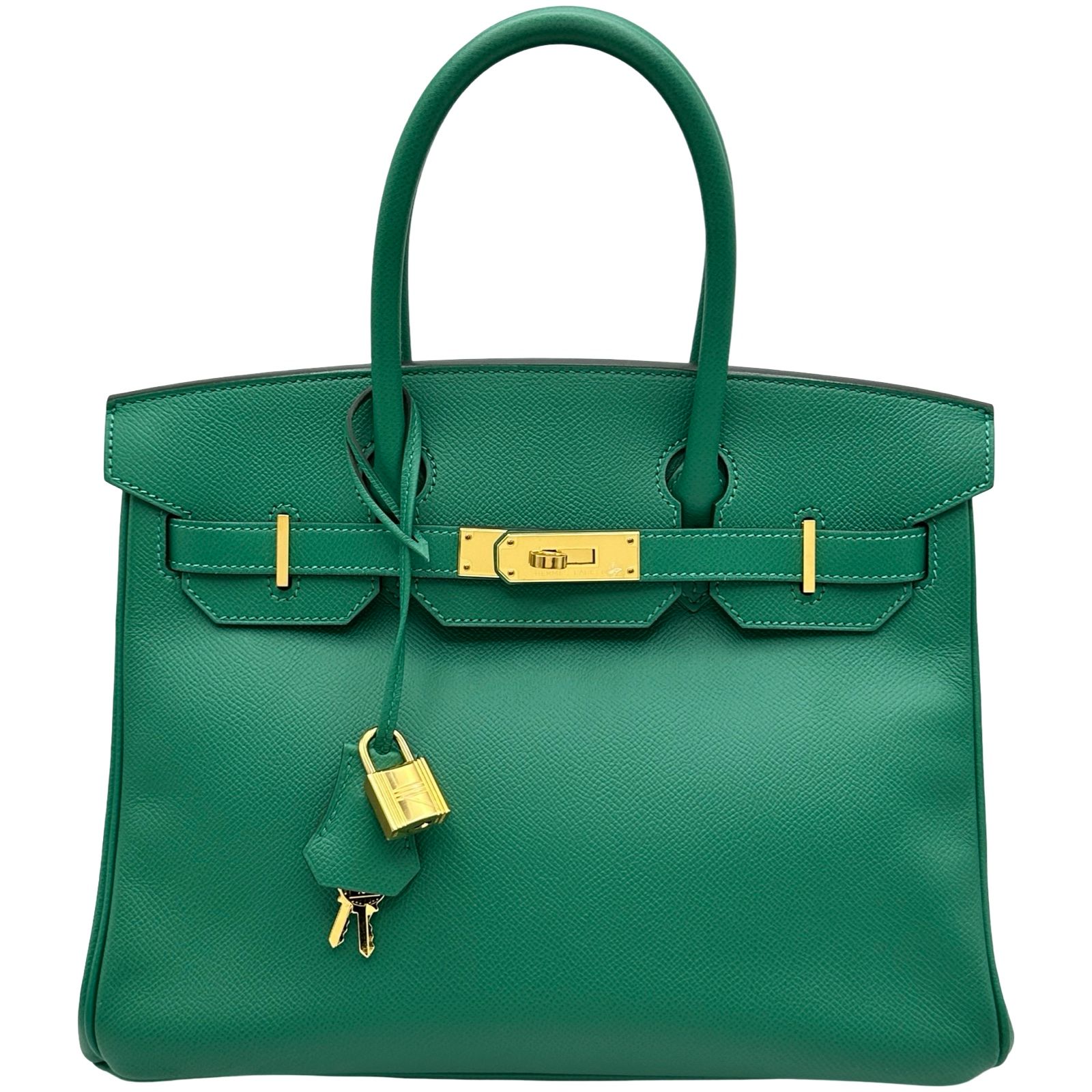 エルメス HERMES バーキン30 C刻印 ヴェールヴェルティゴ/ゴールド金具 エプソン レディース ハンドバッグ