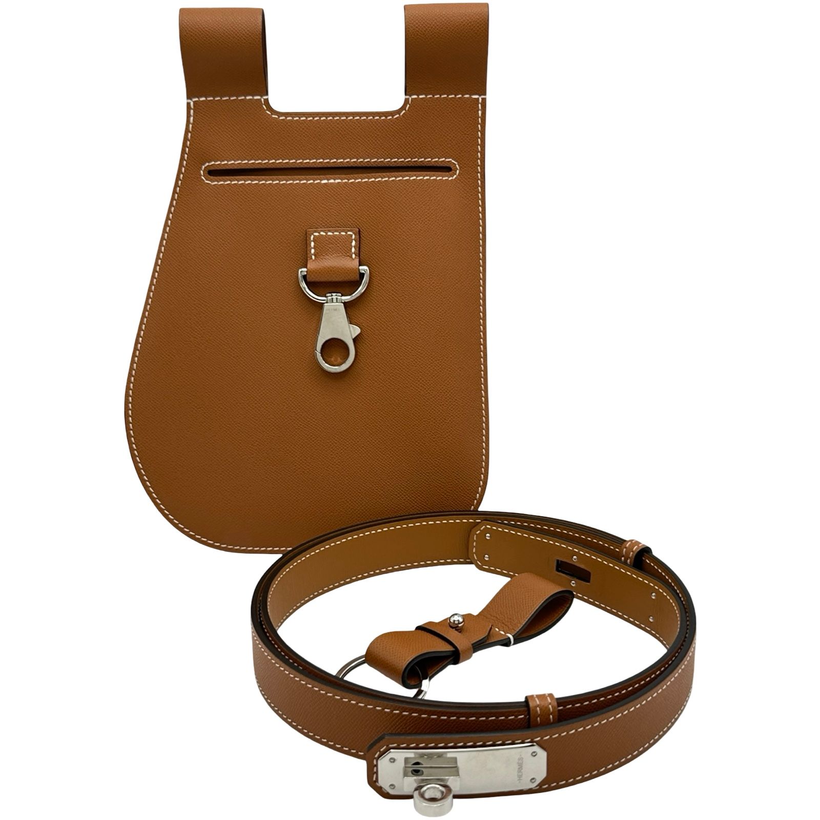 エルメス HERMES オーケリームーブ24 ベルト W刻印 ゴールド/シルバー金具 マダム レディース ウエストバッグ