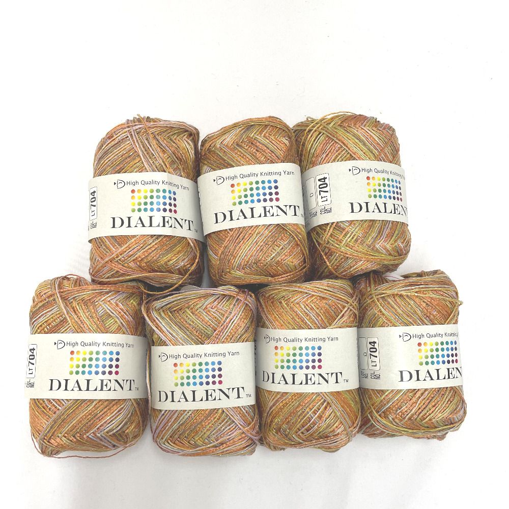 ダイヤモンド毛糸 毛糸 DIALENT ダイヤレント 704番色 オレンジ系 7玉