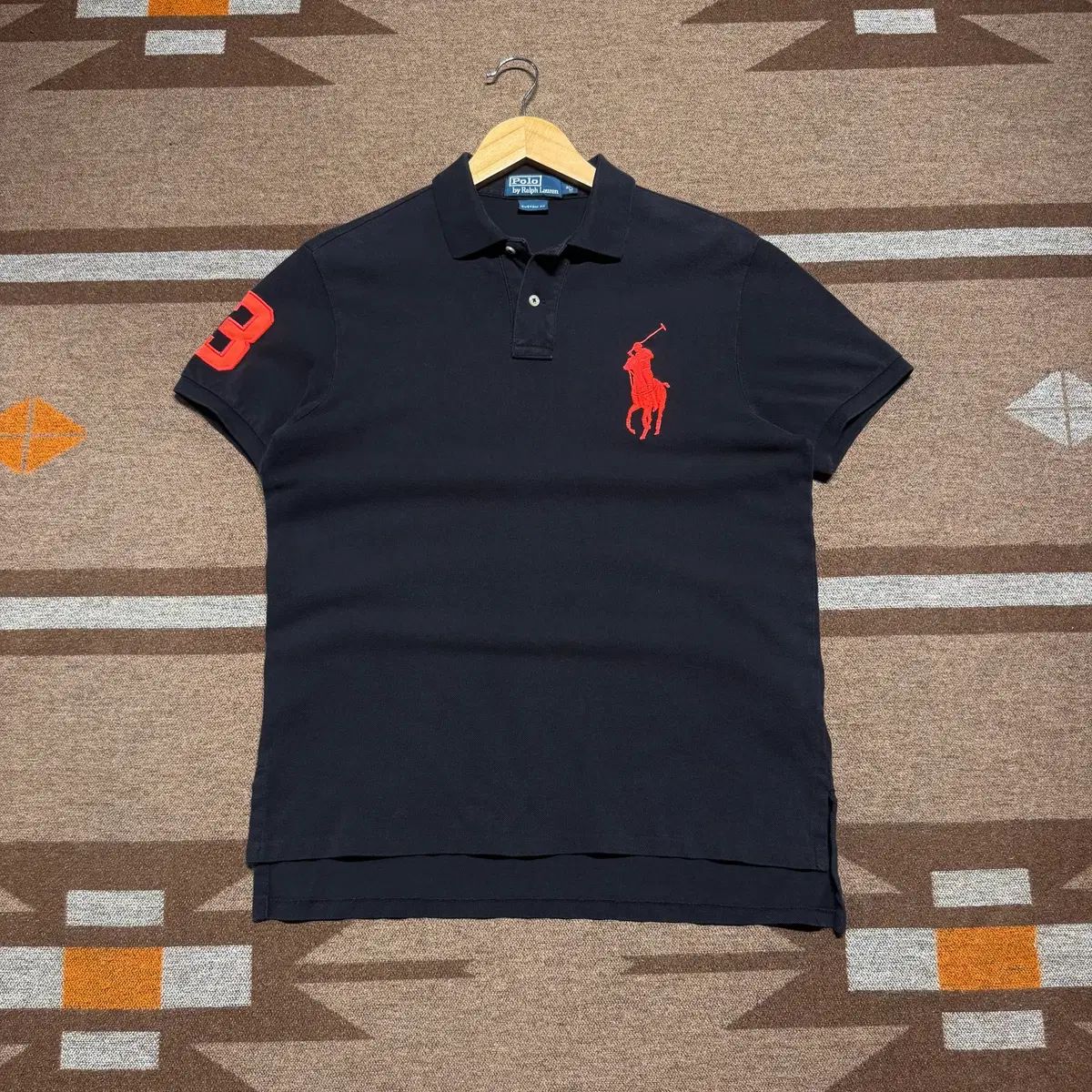POLO RALPH LAUREN ビックポニー 半袖 カラーTシャツ M チーフキープ