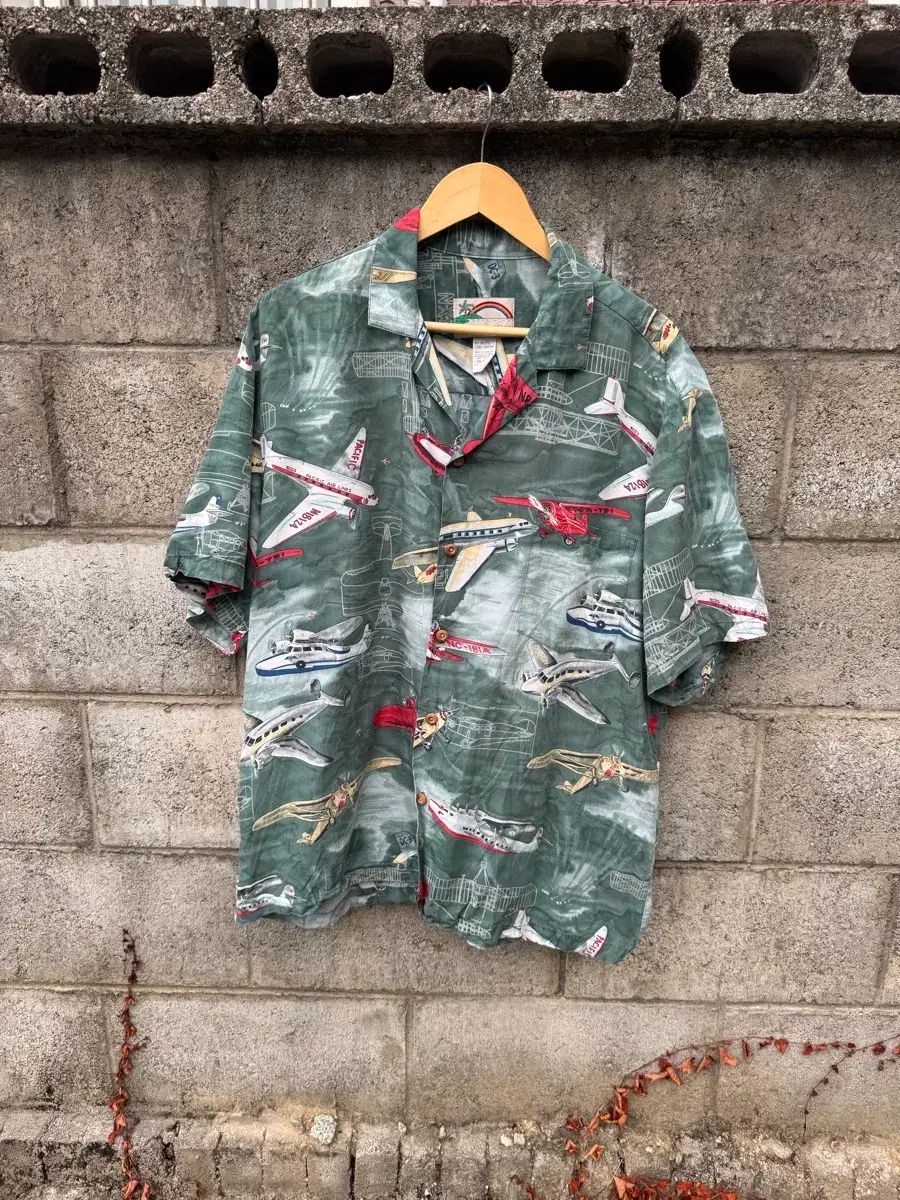 80s paradise found ヴィンテージ レーヨン ハワイアン シャツ L