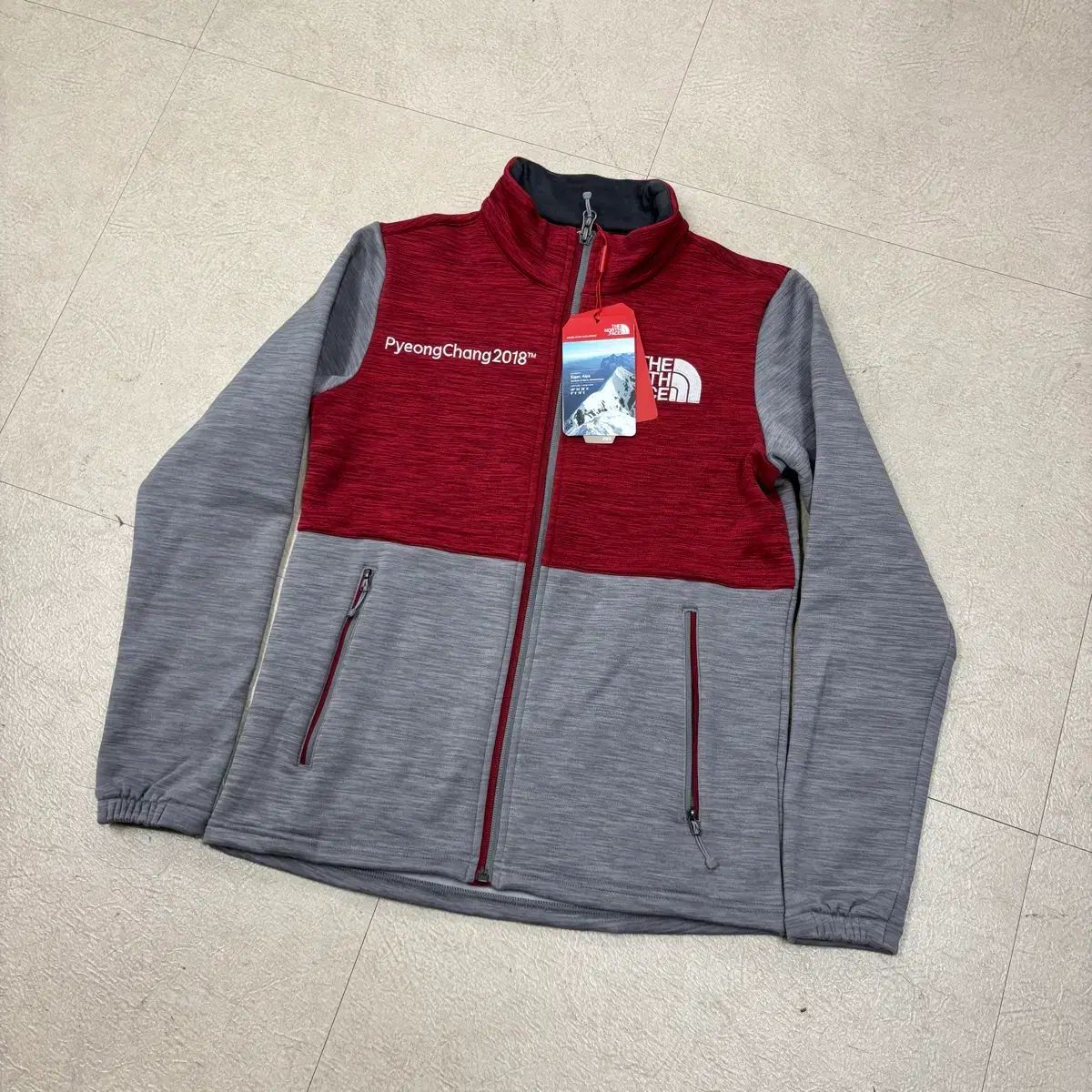 ノースフェイス 平昌オリンピック公式 セットアップ 2XL 限定　激レア THE NORTH FACE ザノースフェイス 平昌オリンピック ジップアップ