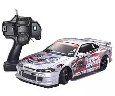 中古】ラジコン 1/10 XB ニスモ COPPERMIX シルビア ADVAN(シルバー