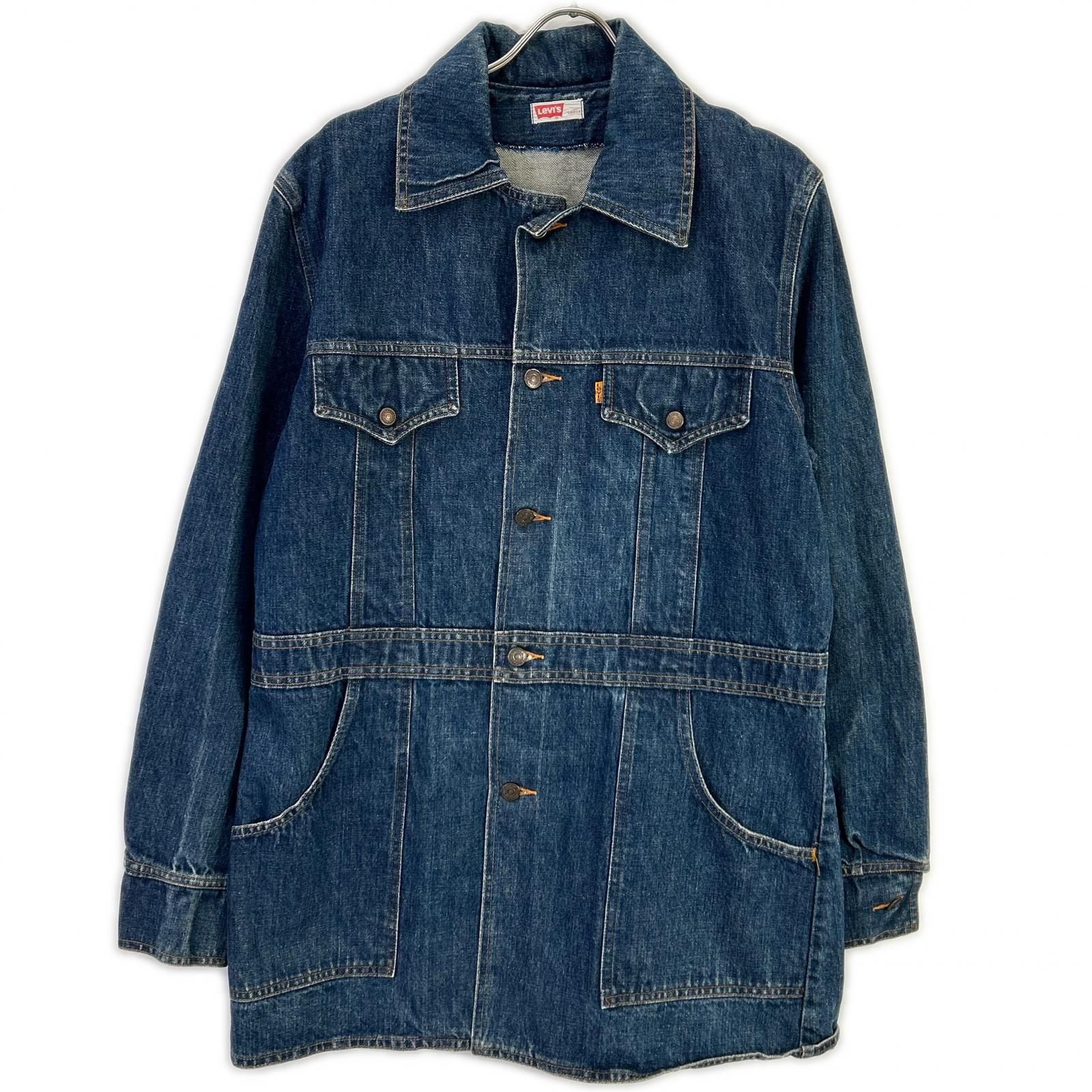 か*ん様 リーバイス　カバーオール　オレンジタブ　ブッシュジャケット LEVI'S リーバイス オレンジタブ デニムプッシュジャケット - メルカリ