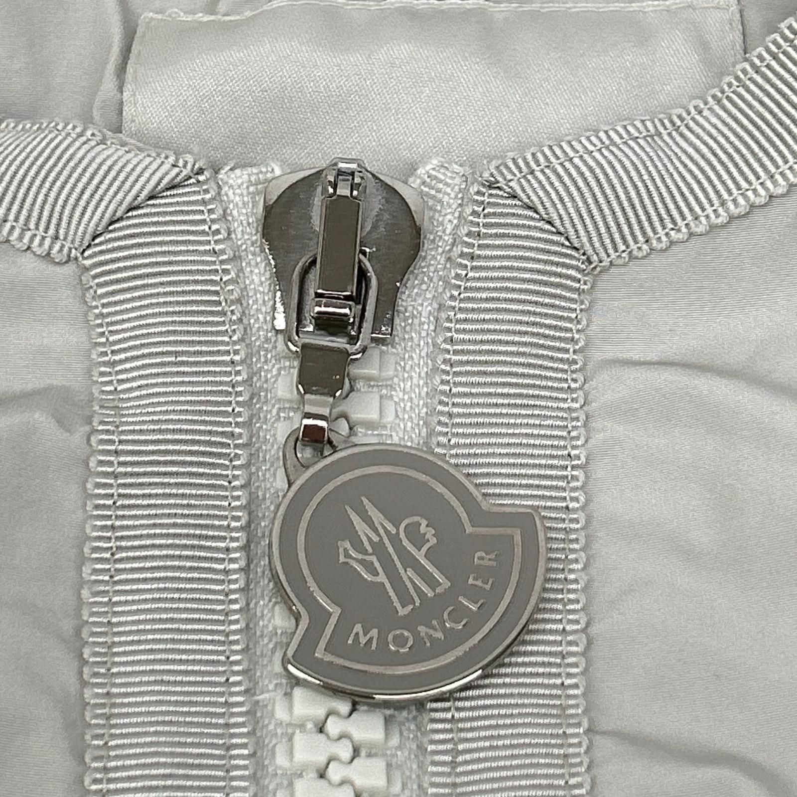 MONCLER モンクレール グレー ナイロン CARMIN ノーカラージャケット 0