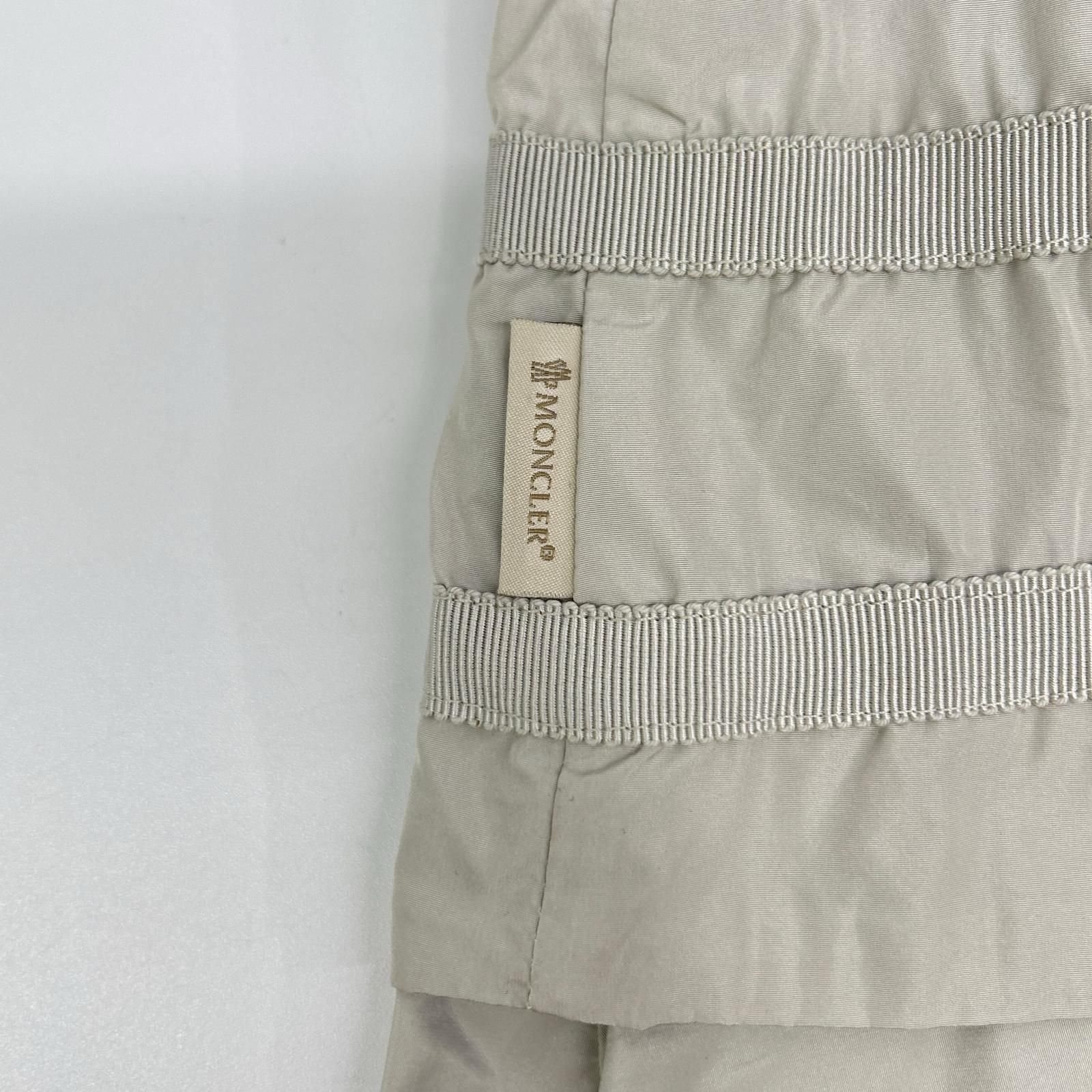 MONCLER モンクレール グレー ナイロン CARMIN ノーカラージャケット 0