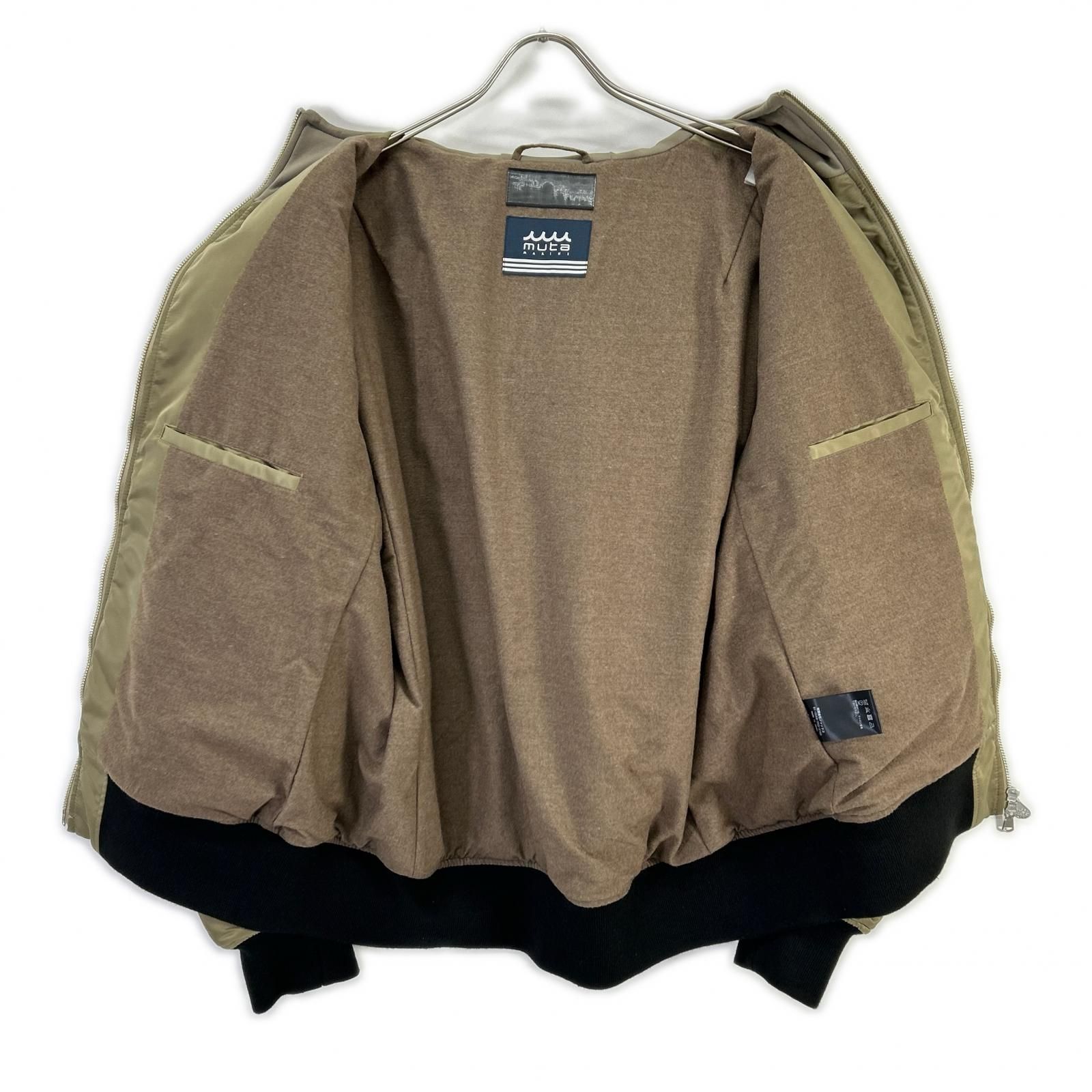 ACANTHUS アカンサス ×MUTA MARINE カーキ Nylon Hooded MA-1 XL 