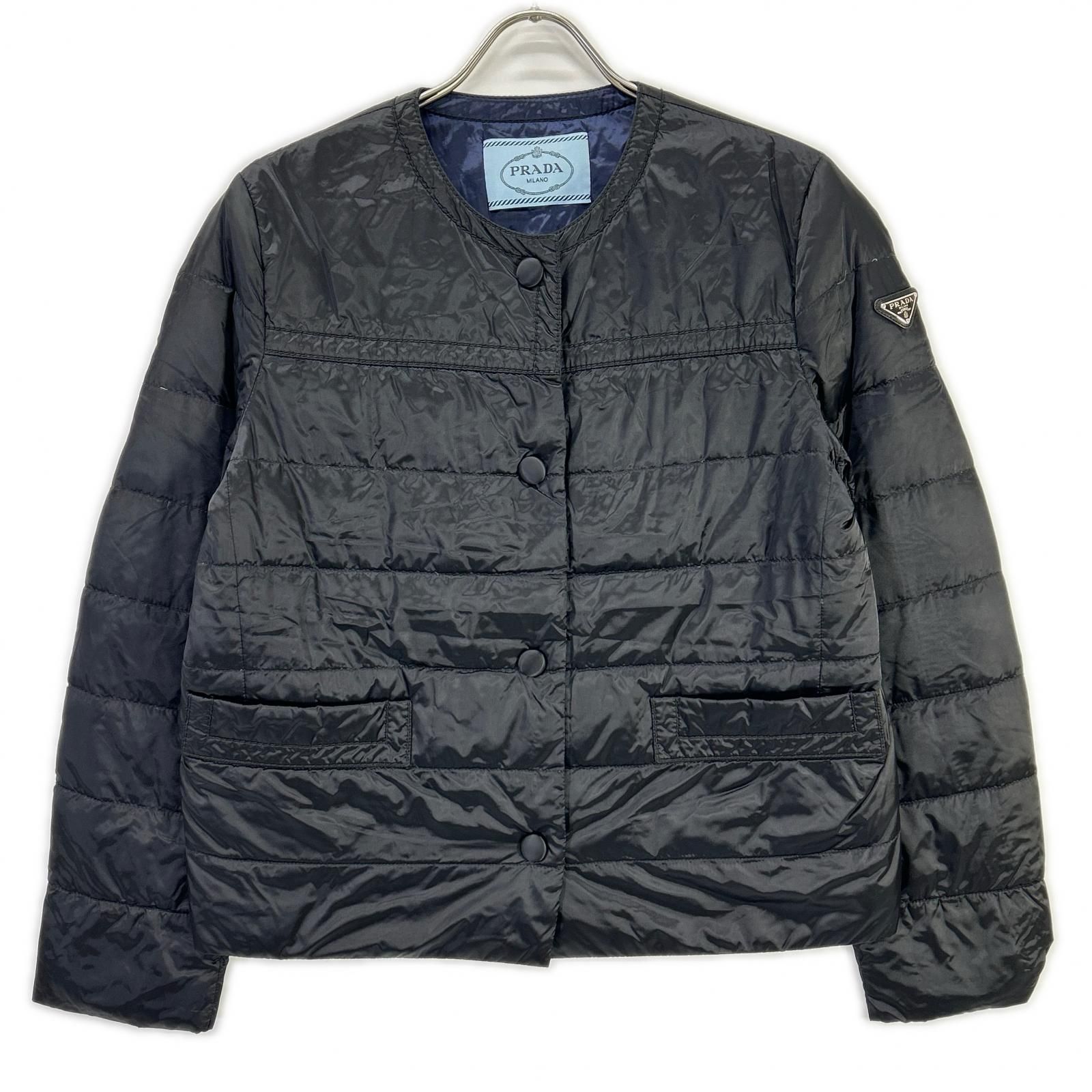 PRADA プラダ 29B831 ネイビー ダウンジャケット 44 - メルカリ