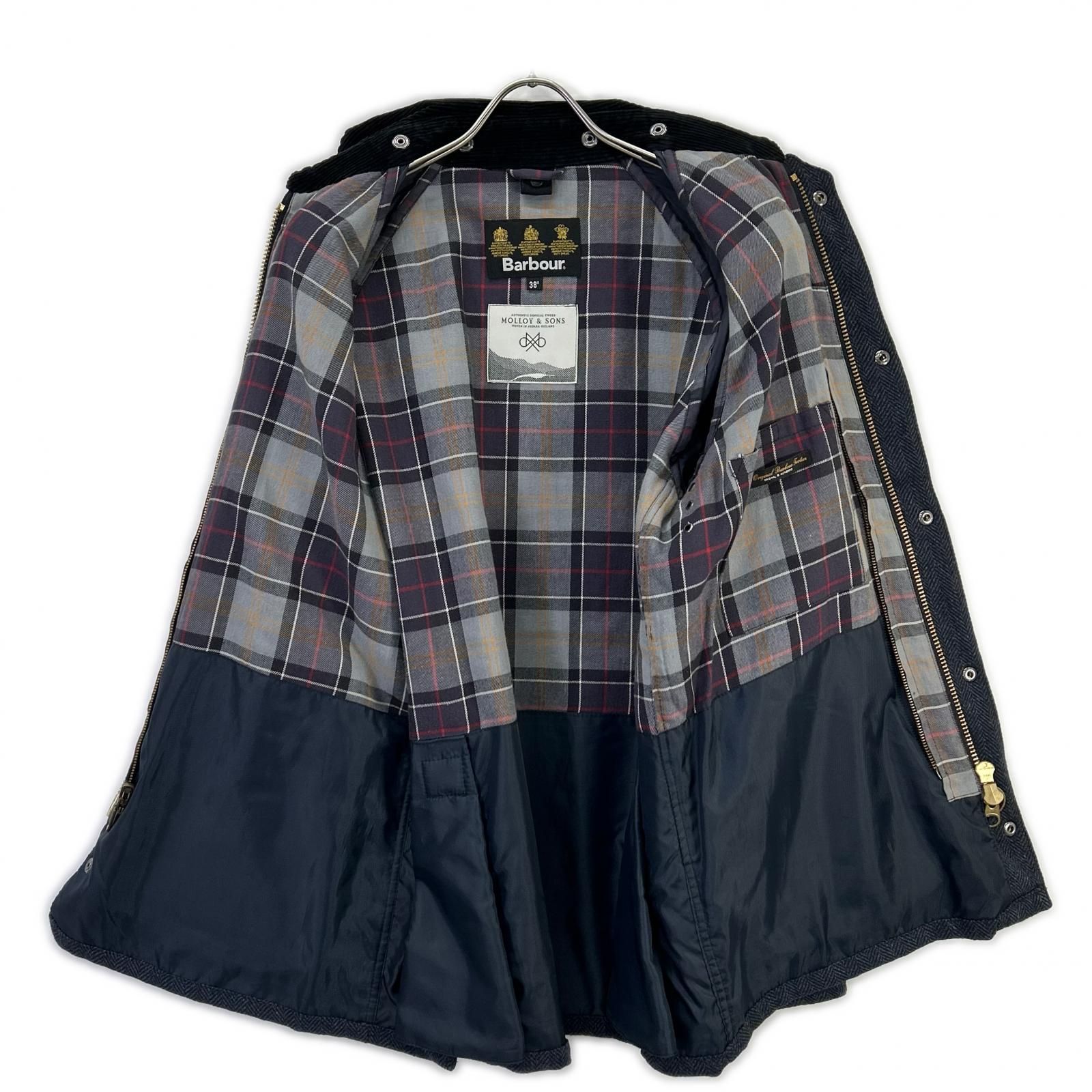 Barbour バブアー 4081443 ネイビー International Beams 別注 Bedale SL Molloy & Sons ジャケット 38 Barbour バブアー 4081443 ネイビー International Beams 別注 Bedale