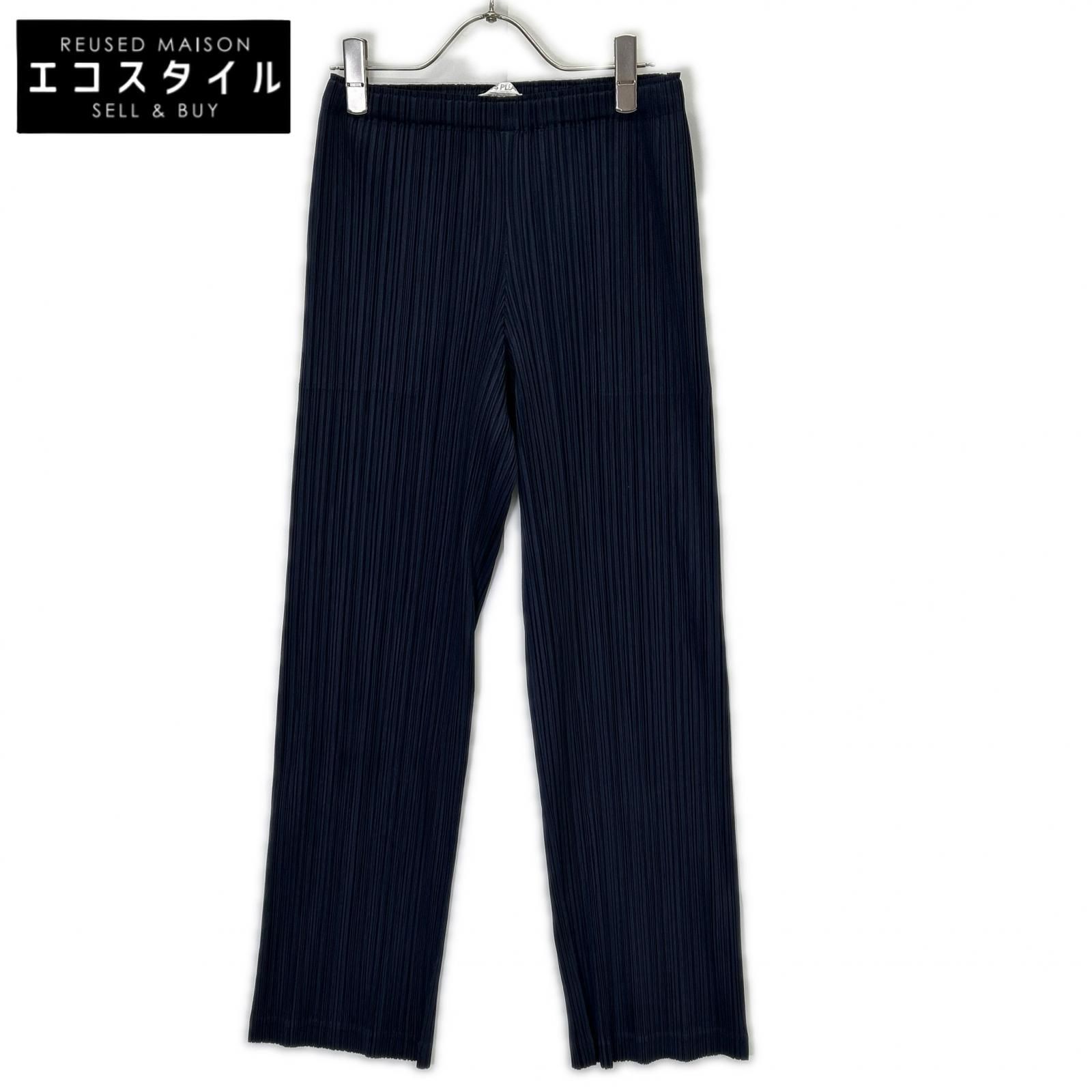PLEATS PLEASE　プリーツプリーズ　13年製 PP33-JF404 ネイビー リラックスパンツ　記載なし