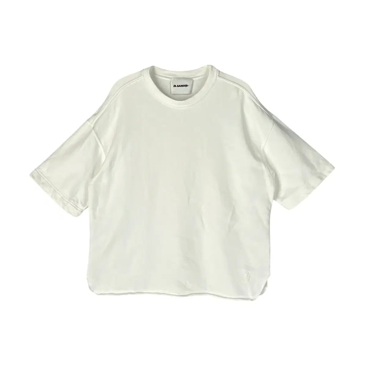 346 Jil Sander ジルサンダー PLUS バックロゴ オーバーサイズ 半袖Tシャツ (XL)