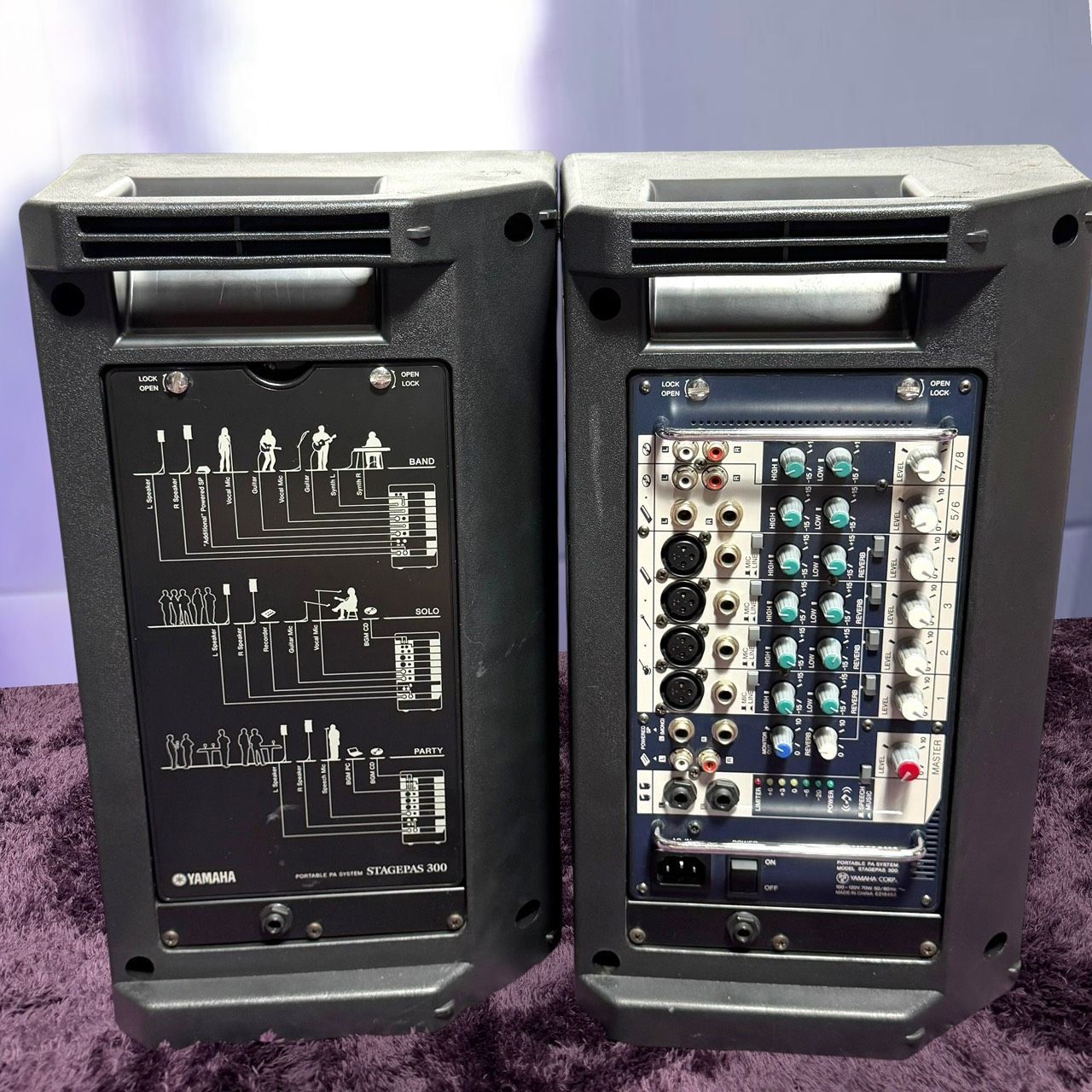 ☆動作品 送料無料 良品 YAMAHA ヤマハ STAGEPAS 300 ポータブル PA
