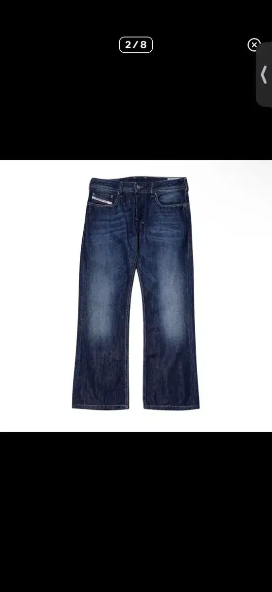 DIESEL ズボン ブルー ウォッシュ デニム ザティーニ