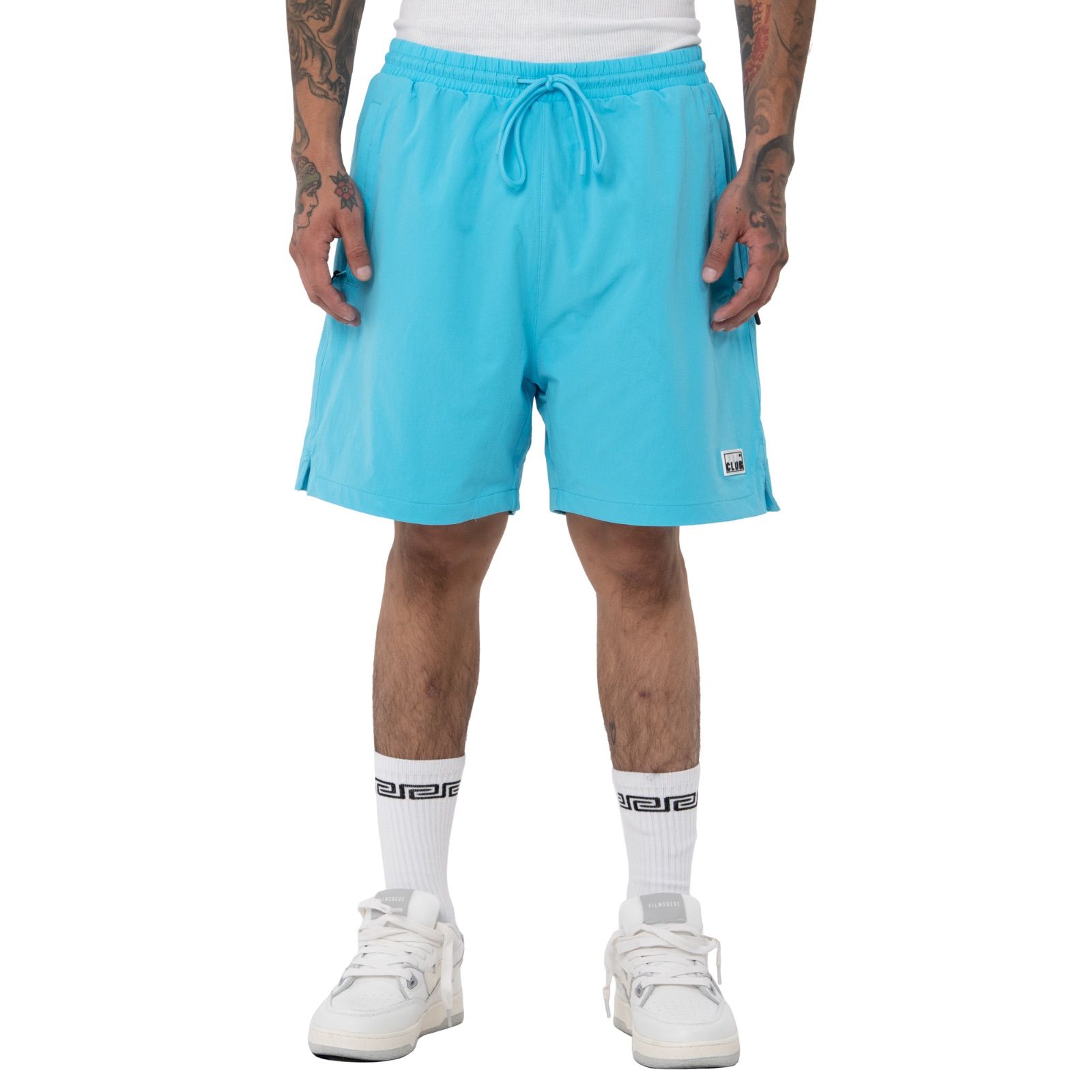 PRO CLUB Performance Stretch Nylon Active Short - 5 1/2 Inch Inseam [blue atoli] 13pc0504 プロクラブ ショートパンツ