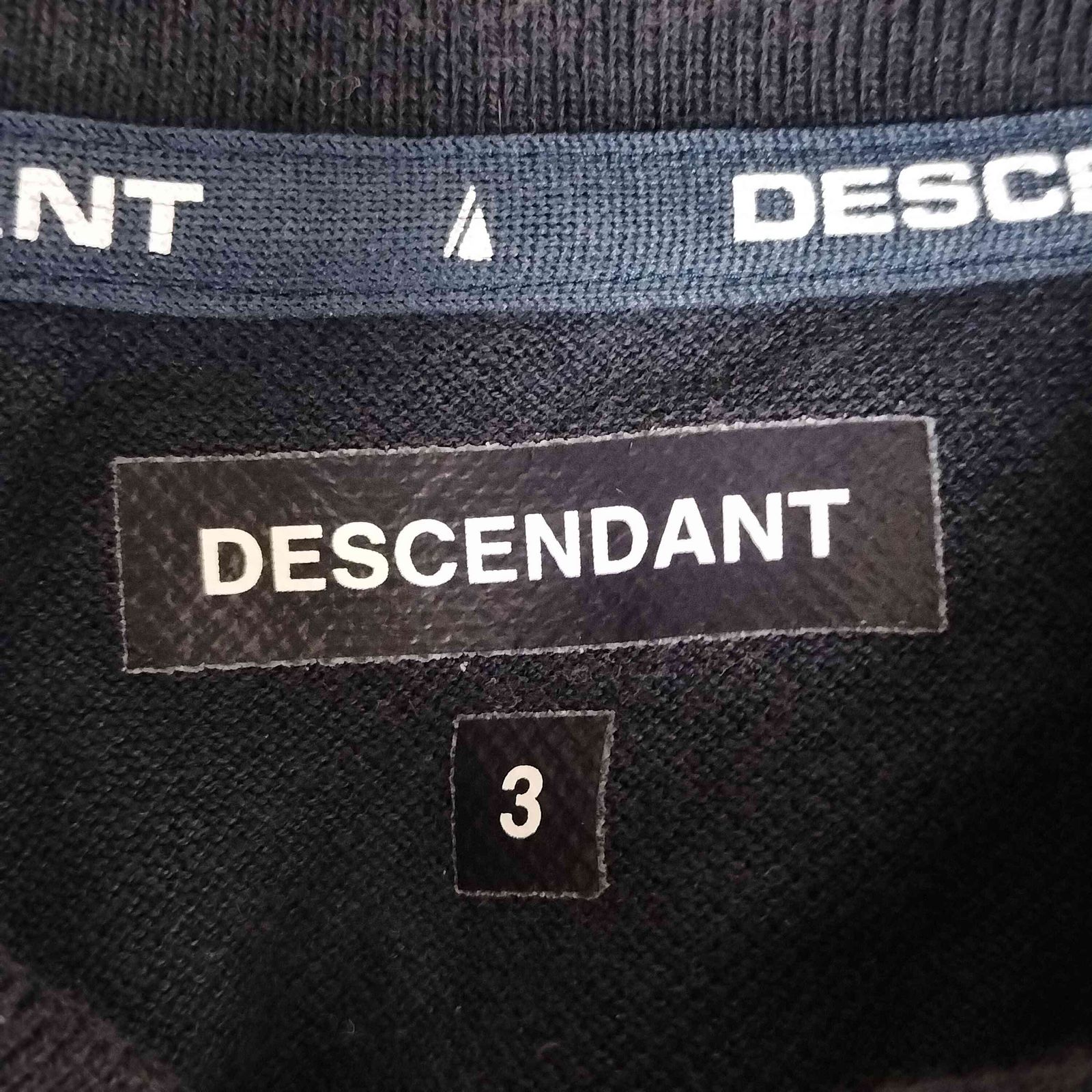 ディセンダント DESCENDANT ロゴ刺繍 s/s ポロシャツ メンズ JPN：3
