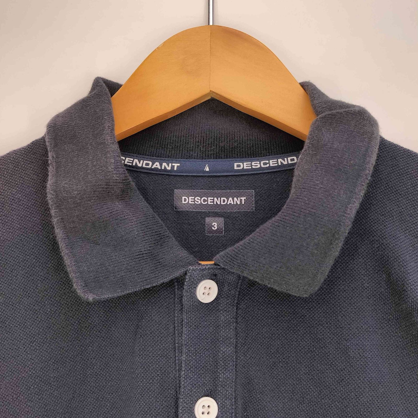 ディセンダント DESCENDANT ロゴ刺繍 s/s ポロシャツ メンズ JPN：3
