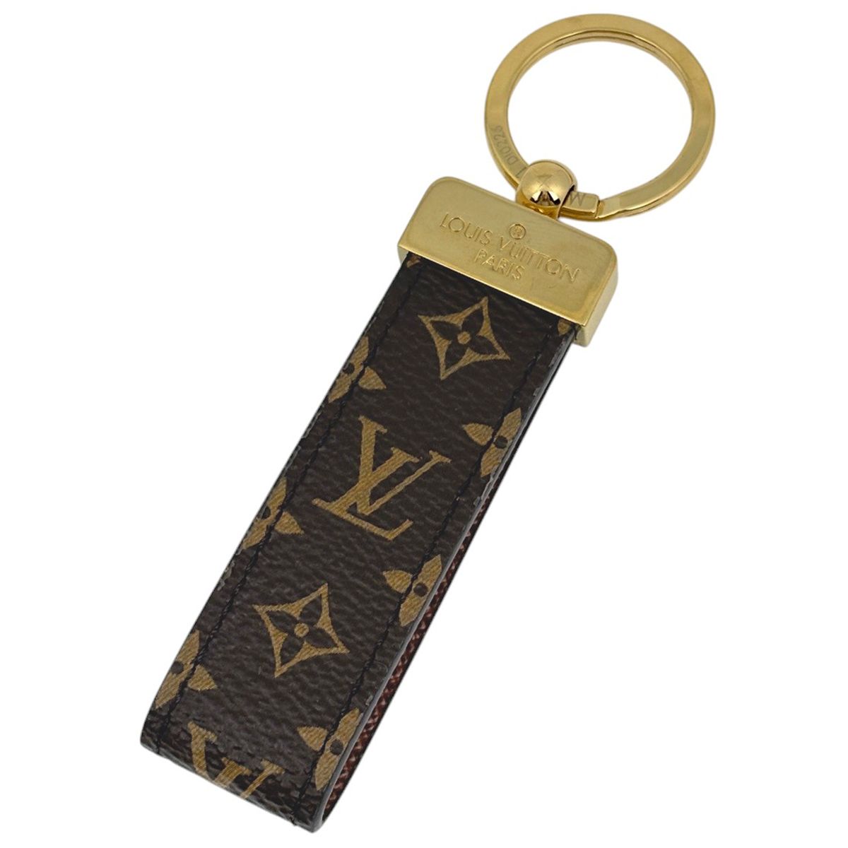 ルイ・ヴィトン Louis Vuitton キーホルダー ドラゴンヌ メタル モノグラム ゴールド ブラウン M65221 レディース 【中古】