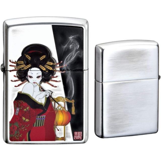 Zippo ジッポライター 和柄 煙管と女 JAPANESE