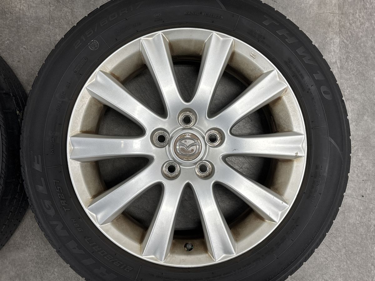 良好品】マツダ MPV 純正 17in 7J +45 PCD114.3 トライアングル THW10