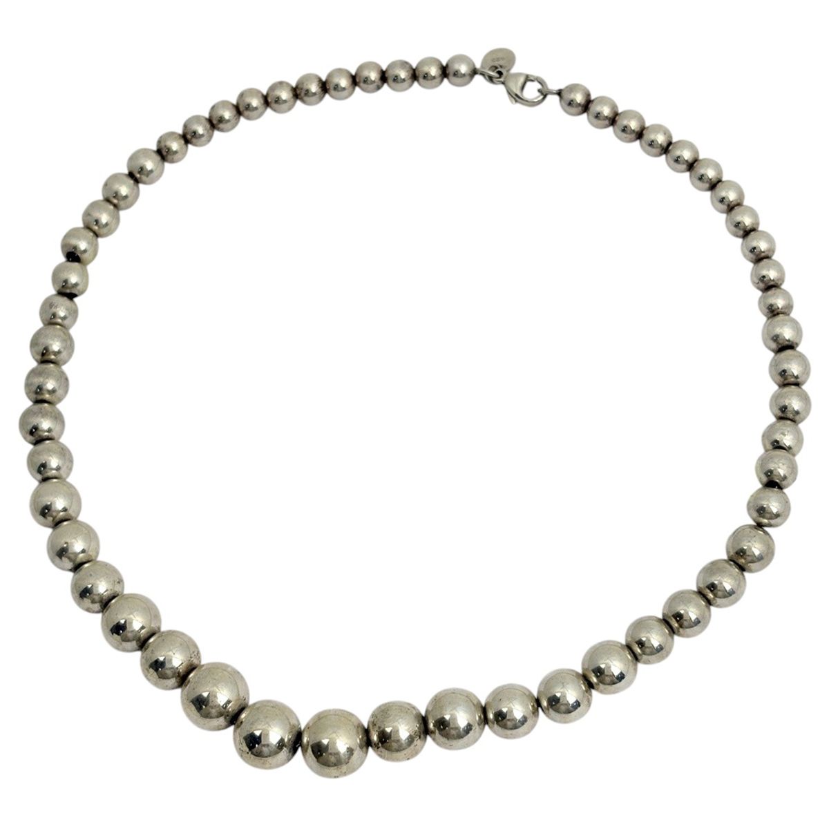 ティファニー TIFFANY&Co. ハードウェア ボール ネックレス シルバー925 シルバー レディース 【中古】