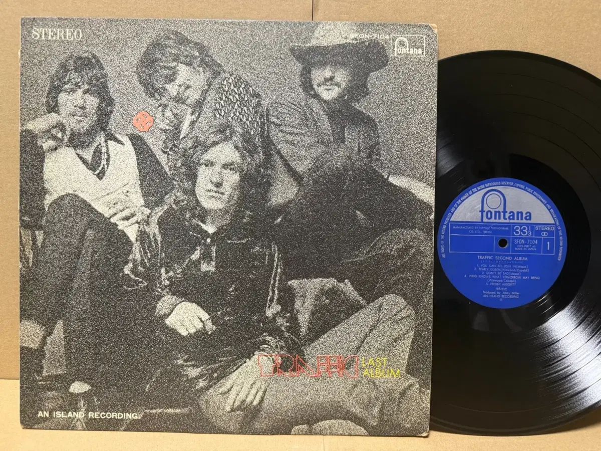 (日本 LP ) Traffic ー Last Album 1969 年 早い
