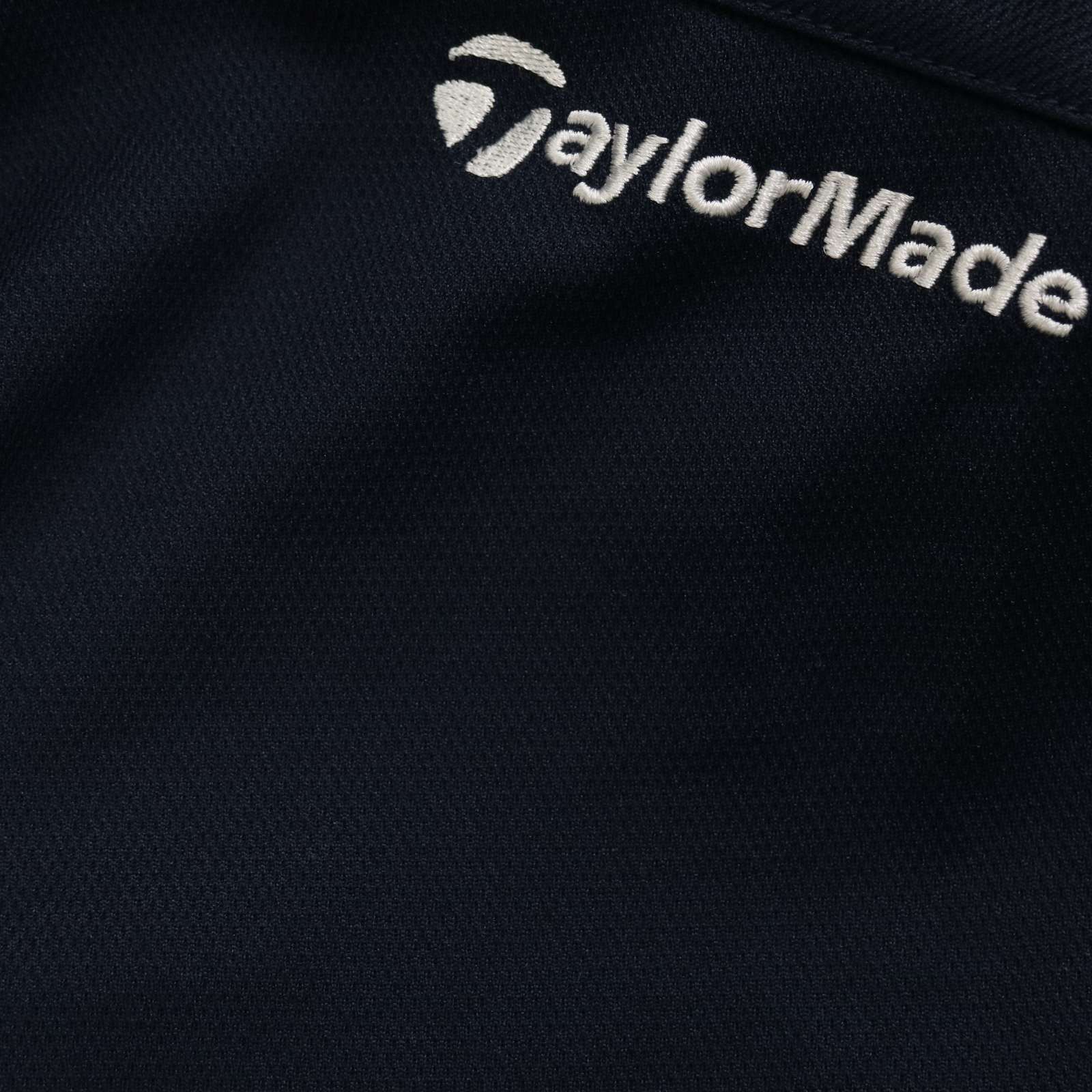 TaylorMade テーラーメイド ゴルフ 春夏☆ 半袖 ハーフジップ ロゴ刺繍