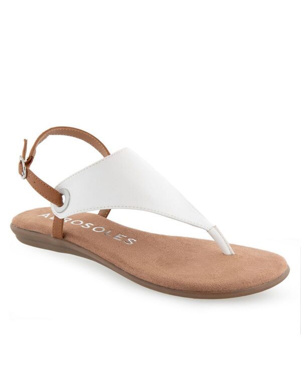 エアロソールズ レディース シューズ サンダル Aerosoles Womens Conclusion Sandals White ホワイト
