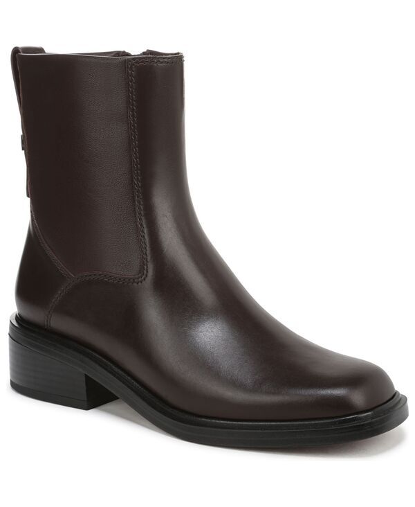 フランコサルト レディース シューズ ブーツ・レインブーツ ヒール Franco Sarto Womens Gracely Block Heel Zip Short Boots Castagno Br