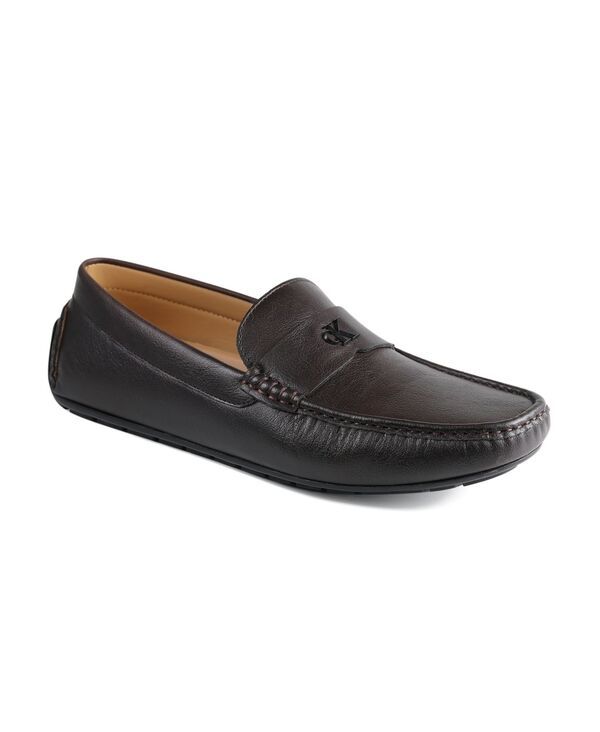 カルバンクライン メンズ シューズ スリッポン・ローファー Calvin Klein Mens Follman SlipOn Casualoafers Dark Brown ブラウン