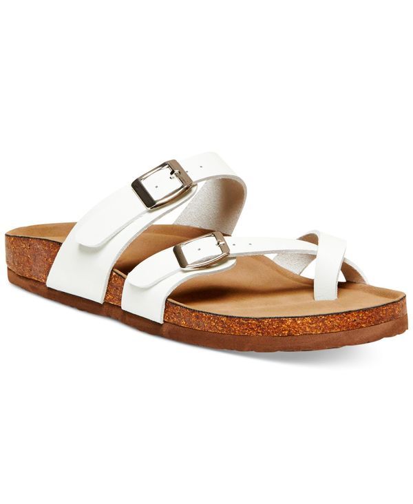 マッデンガール レディース シューズ サンダル Madden Girl Bryceee Footbed Sandals White ホワイト