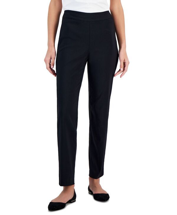 ジェイエムコレクション レディース ボトムス カジュアルパンツ パンツ JM Collection Womens Cambridge Woven PullOn Pants Deep Black ブラッ