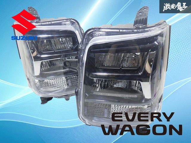 エブリイワゴン DA17W 純正 ヘッドライト 状態未確認 新車外し！】スズキ純正 DA17W エブリイワゴン PZターボ 6型 後期 LED