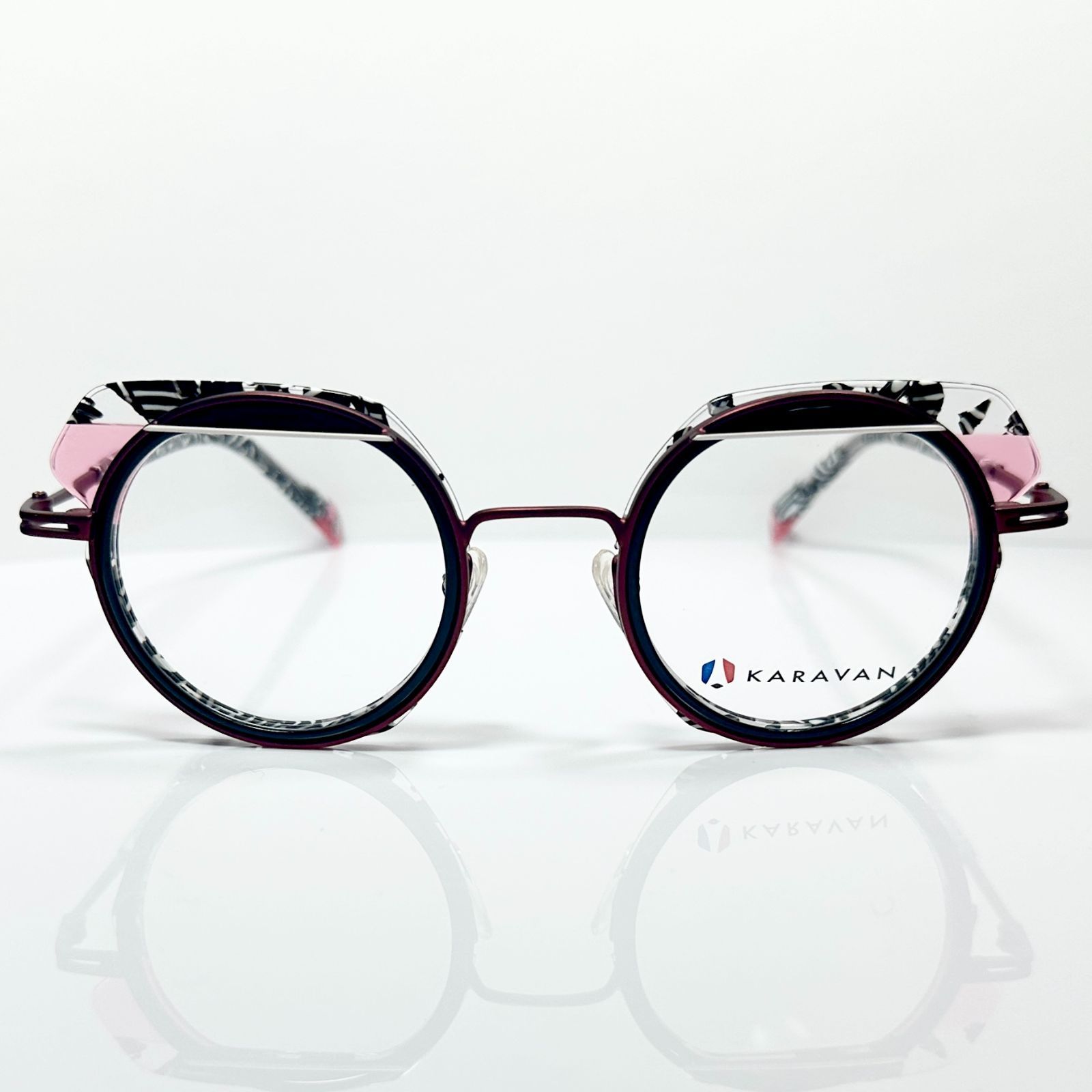 純正新品 フランス製 KARAVAN メガネ ONYX01 PN 純正ケース・クロス付き カラヴァン Frame France 送料無料