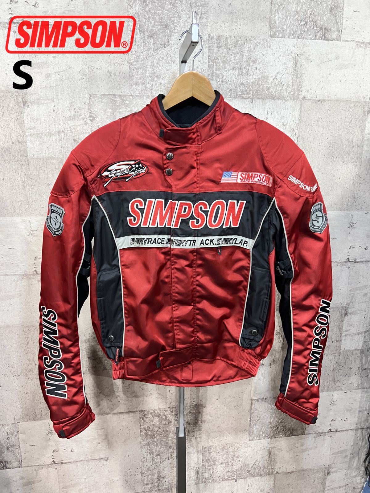 シンプソン ライディングジャケット S SIMPSON バイクジャケット