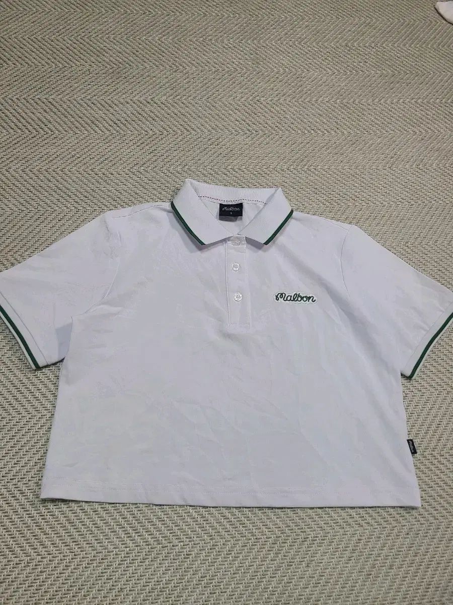 S)マルボンゴルフ 半袖 カラーTシャツ 白