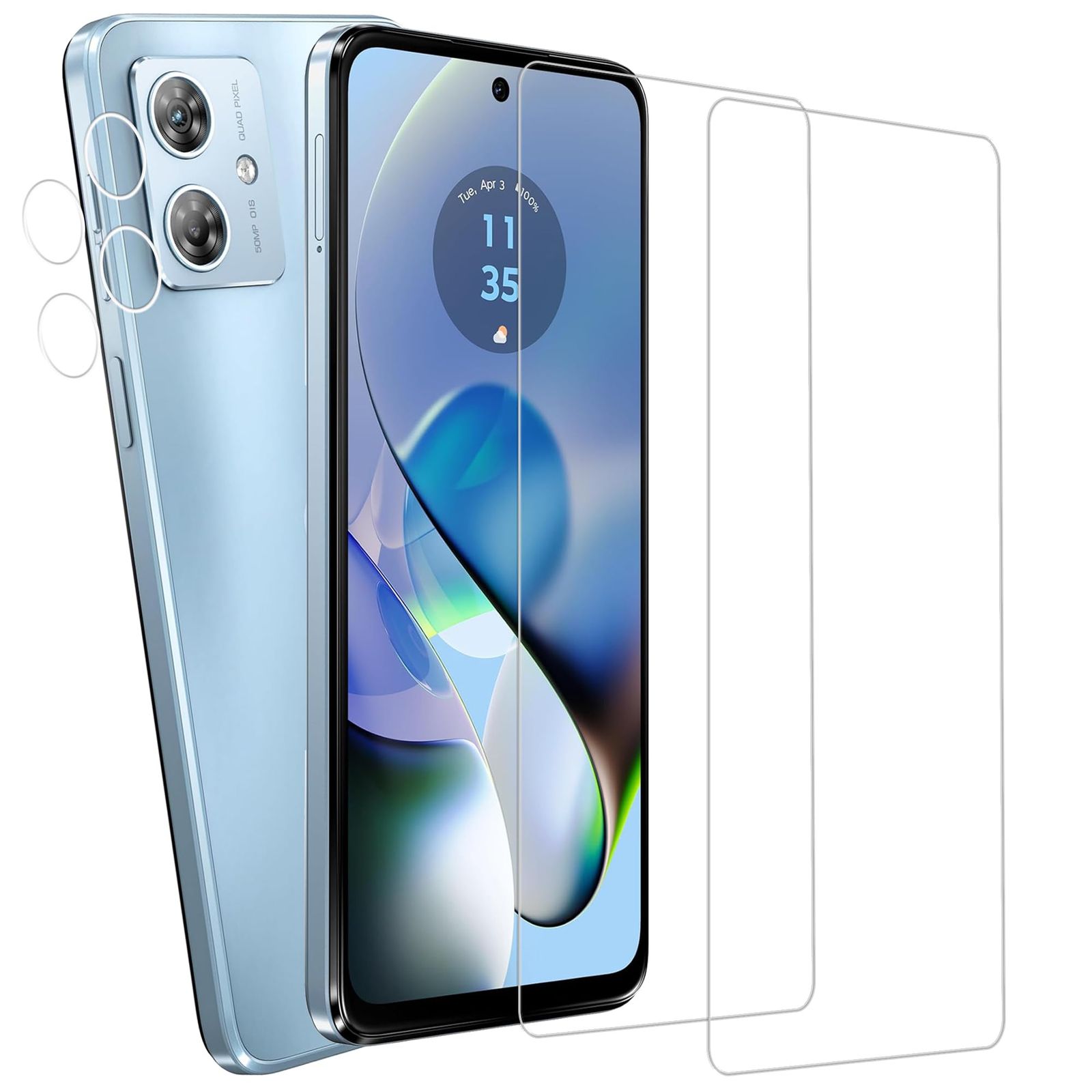 HUAKE ガラスフィルム Motorola MOTO G64 5G / G64Y 5G 用 国産硝子 