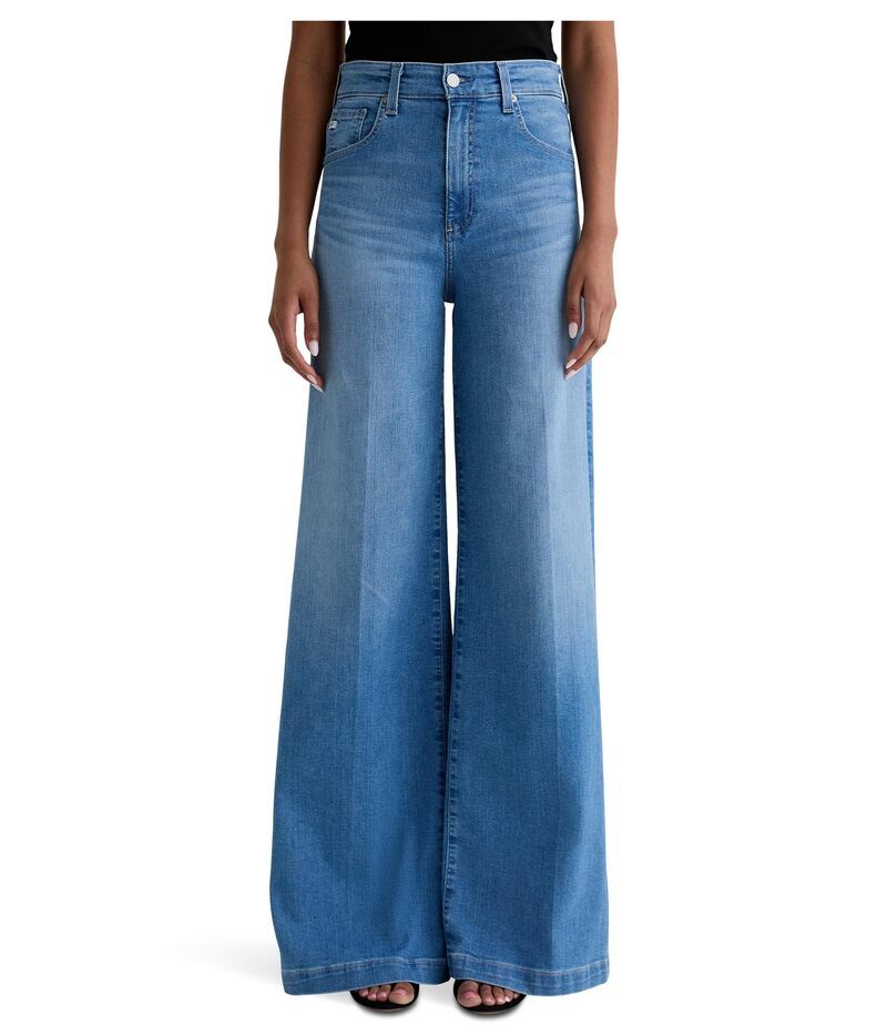 エージージーンズ レディース ボトムス デニムパンツ ワイドレッグ ミニ AG Jeans Deven Ultra High Rise Wide Leg In Minimalist Minimalis