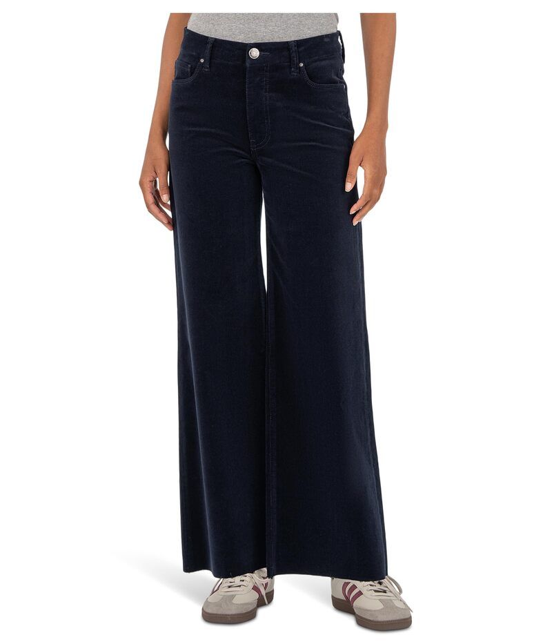 カットフロムザクロス レディース ボトムス デニムパンツ ワイドレッグ KUT from the Kloth Meg HighRise Fab Ab Wide Leg Raw HemLong Inse
